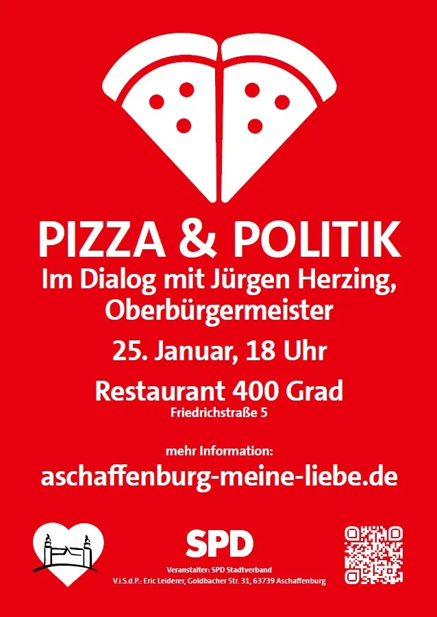 Piza & Plitik bringt OB Jürgen Herzing und Bürgerthemen in direkten Kontakt